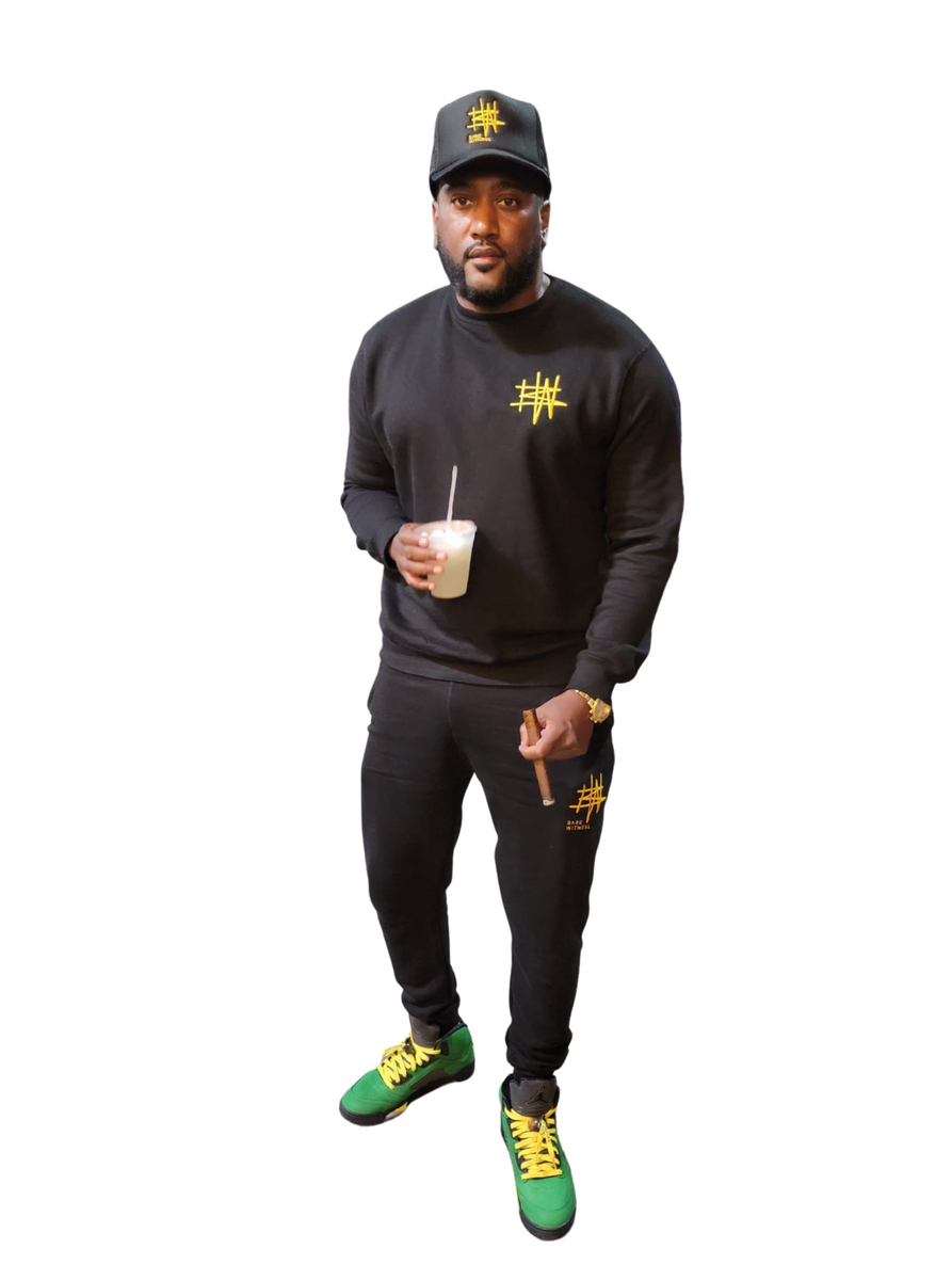 3 Tone Sweat-Suit (Yellow,Black,Gray)